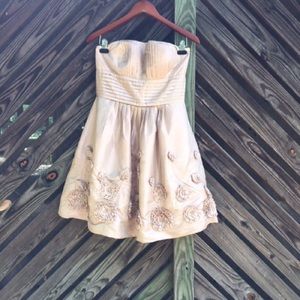 Bill levkoff champagne prom dress